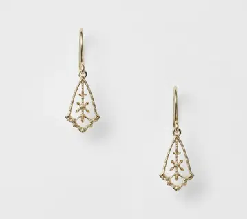 미사용 새상품 아가트 손뜨개질 레이스 모티브 귀걸이