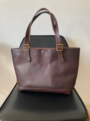 레어 vasco 가죽 토트백 브라운 3 x 8 콜라보