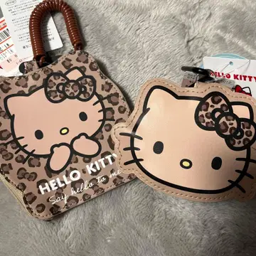 시마무라 키티 레오파드 무늬 패스, 코인 케이스 세트