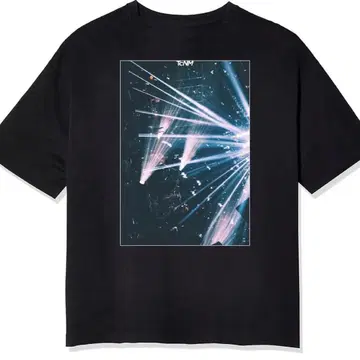 toconoma 백 프린트 사진 t셔츠 블랙 M 사이즈