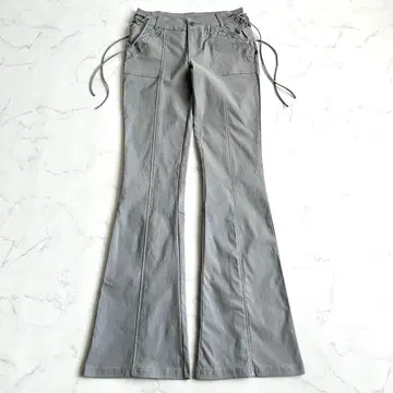 OZZ ONESTE Y2K 00's 레이스업 플레어 팬츠