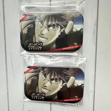 죠죠의 기묘한 모험 죠셉 죠죠월드 카도마루 캔뱃지 2개