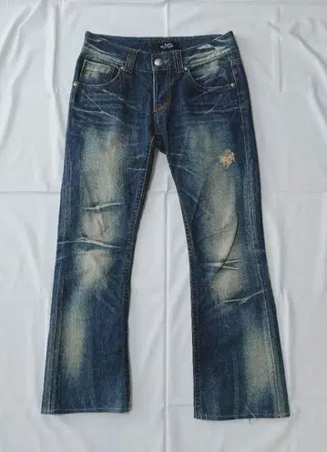 잭로즈 JACKROSE 부츠컷 데님 데미지 가공