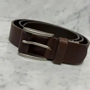 UK 영국제 vintage 벨트 천연 가죽 가죽 두꺼운 브라운 심플