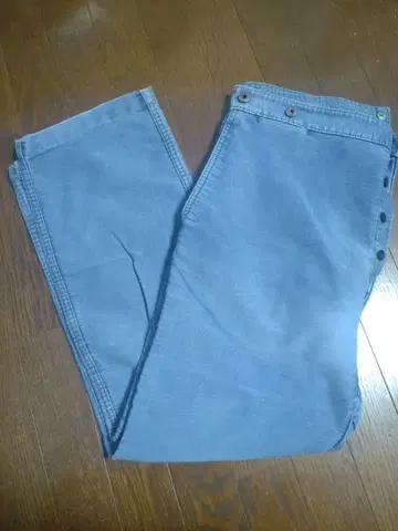 프랑스 몰스킨 팬츠 빈티지 워크 팬츠 신치 벨트