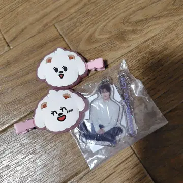 txt 범규 가챠 헤어 클립 키링