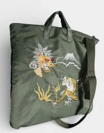 헬멧백 숄더백 수납 아메카지 밀리터리 수베니어 자수