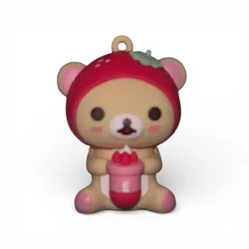 이디야 커피 딸기 코리락쿠마 마스코트 마그넷 키링