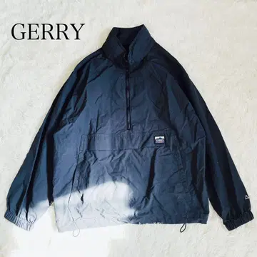 제리 하프 지퍼 아노락 후드티 네이비 L 밑단 밴딩 발수