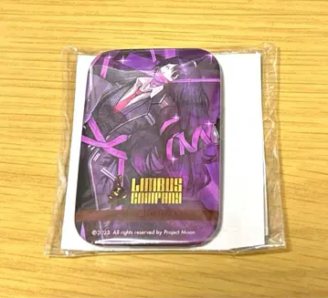 미사용 린바스 컴퍼니 복권 메이트 D상 스퀘어 캔뱃지 홍루