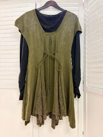 Ozz Croce 레이스 포함 긴팔 튜닉