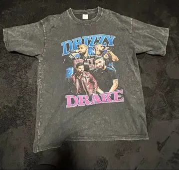 DRIZZY DRAKE 프린트T셔츠 XL 사이즈 블랙