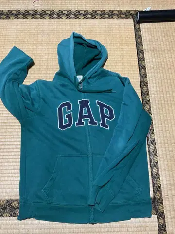 GAP 그린 풀 집업 후드티