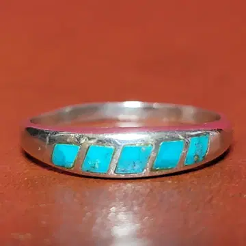 빈티지 은반지 실버링 터콰이즈 터키석 실버925