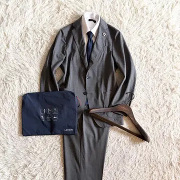 [새상품급] LARDINI 이지 웨어 그레이 울 수트 사이즈 44