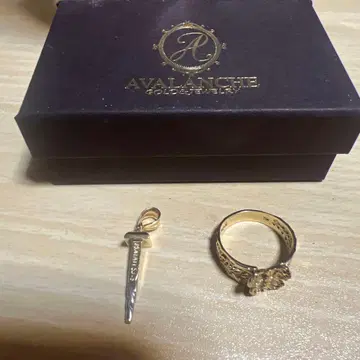 10k 펜던트 헤드 반지 세트