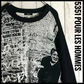 [ 새상품급 ] 5351 POUR LES HOMMES 그래픽 긴팔 니트