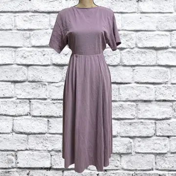 A118 미라 오웬 [ 1 ] 원피스 롱 기장 허리밴딩 면