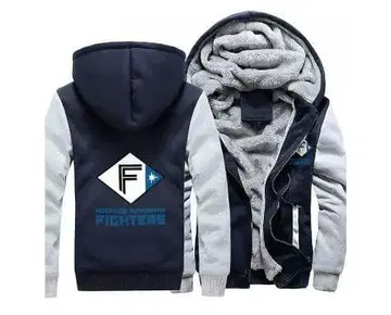 남성용 집업 후드티 홋카이도 일본햄 파이터즈 M 속기모