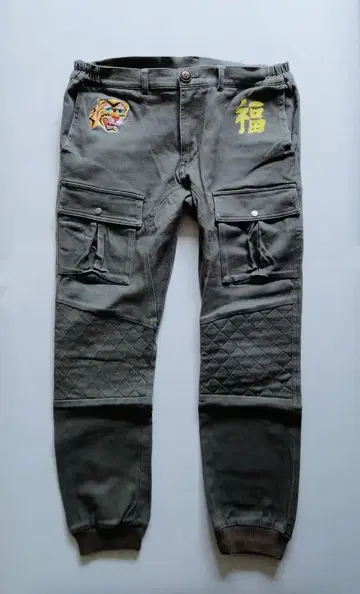 PUNK DRUNKERS 부시 팬츠 L 올리브 펑크 드렁커스