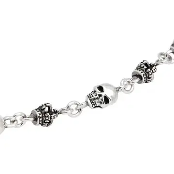 JUSTINDAVIS SKULL DIVINE STONE 체인 50cm