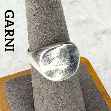 GARNI 가르니 실버 925 로고 디자인 시그넷 반지 14호