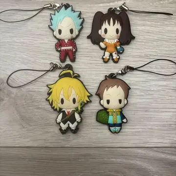 일곱개의 대죄 러버 스트랩 멜리오다스 킹 반 디안느 4점