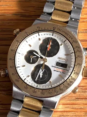 레어 SEIKO SPORTS150 크로노그래프 쿼츠 7T59-6A00