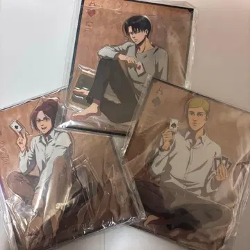 새상품 ] 진격의 거인 아크릴 스탠드 리바이 한지 엘빈 카드놀이