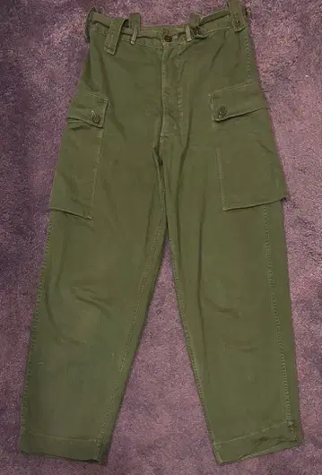 60s 네덜란드군 Dutch army 헤링본 HBT 카고 팬츠