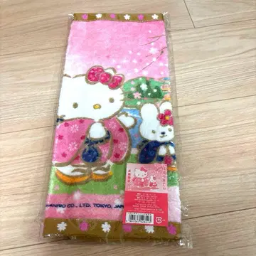 [ 2001년 ] 교토 한정판 하로키티 봄 토끼 핸드 타월 미사용 산리오