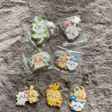 치이카와 하치와레 토끼 랏코 씨 그 아이 아이싱 쿠키풍 키링