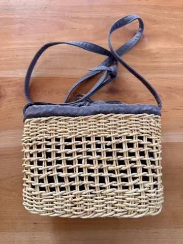 Horn Please 린넨&메이즈 레티스 숄더백 그레이