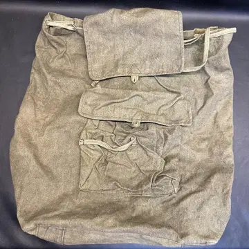 Of1010 빈티지 구 일본군 해군 백팩 카키 그린 배낭 육군 군장