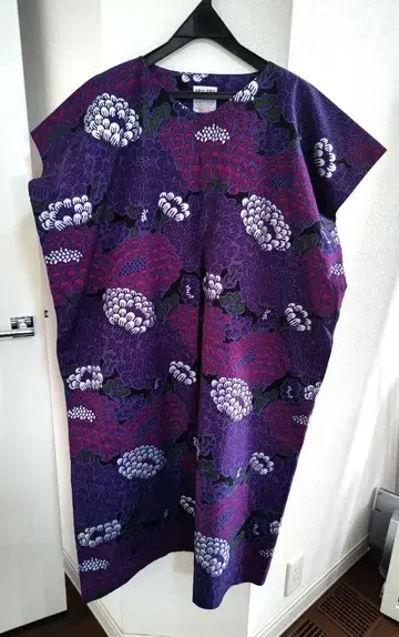 sousou 꽃무늬 원피스 보라색