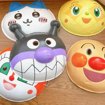 호빵맨 얼굴 모양 완구 5개 세트 치이카와 (먼작귀)
