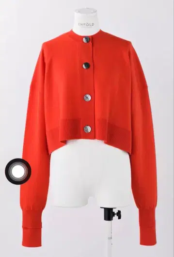 엔폴드 BIG 버튼 숏 CD/가디건