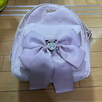 LIZLISA 리본 포함 핑크 백팩