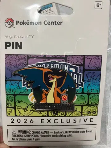 포켓몬 센터 한정판 핀즈 EUIC 런던 메가리자몽Y