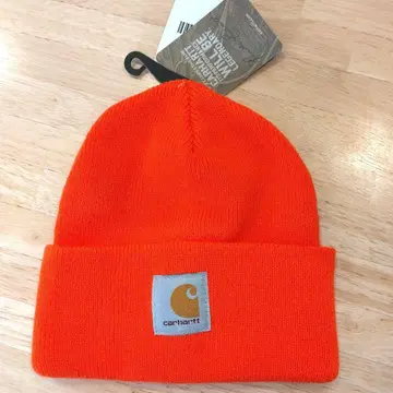 Carhartt 오렌지 니트 모자 새상품 택 포함