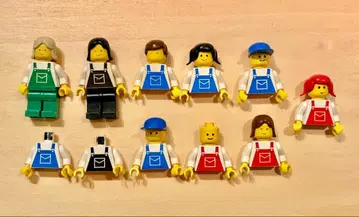 LEGO 클래식 타운 작업자 시민 미니 피규어 모음