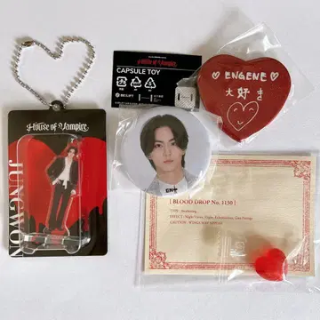 ENHYPEN 뮤지엄 정원 캔뱃지 미니 아크릴 스탠드 키링