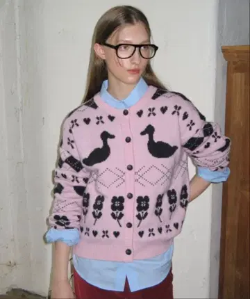 SINOON KNIT CARDIGAN (PINK)