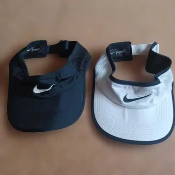 나이키 바이저 블랙 화이트 2종 세트