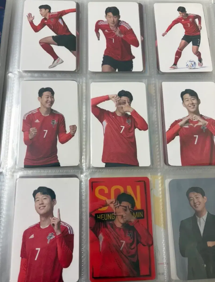 손흥민 신라면 한정판 포토카드 일괄