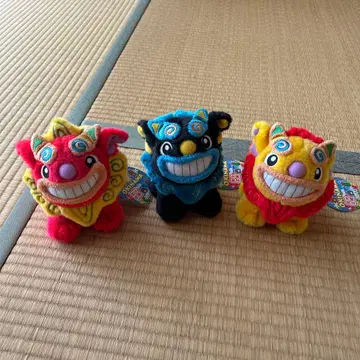 오키나와 한정판 시사 봉제 인형 3개 세트
