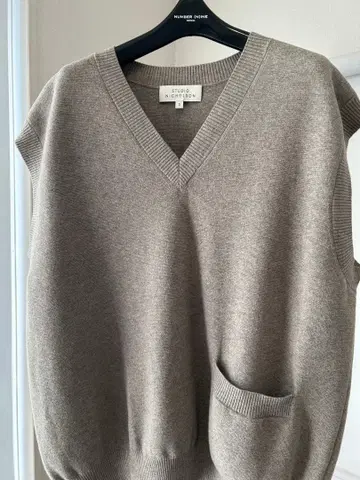 스튜디오니콜슨 FOSS 12GG 메리노 니트 V 베스트