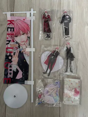 핑크와 하바네로 응모자 전원 선물 (전프레) 아크릴 스탠드, 노보리