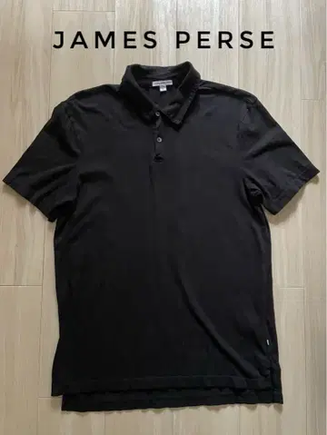 JAMES PERSE 블랙 피케 셔츠 M