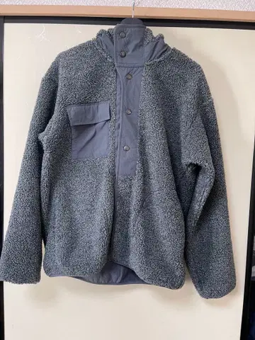 GU ENGINEERED GARMENTS 보아 플리스 후드티 M 그레이